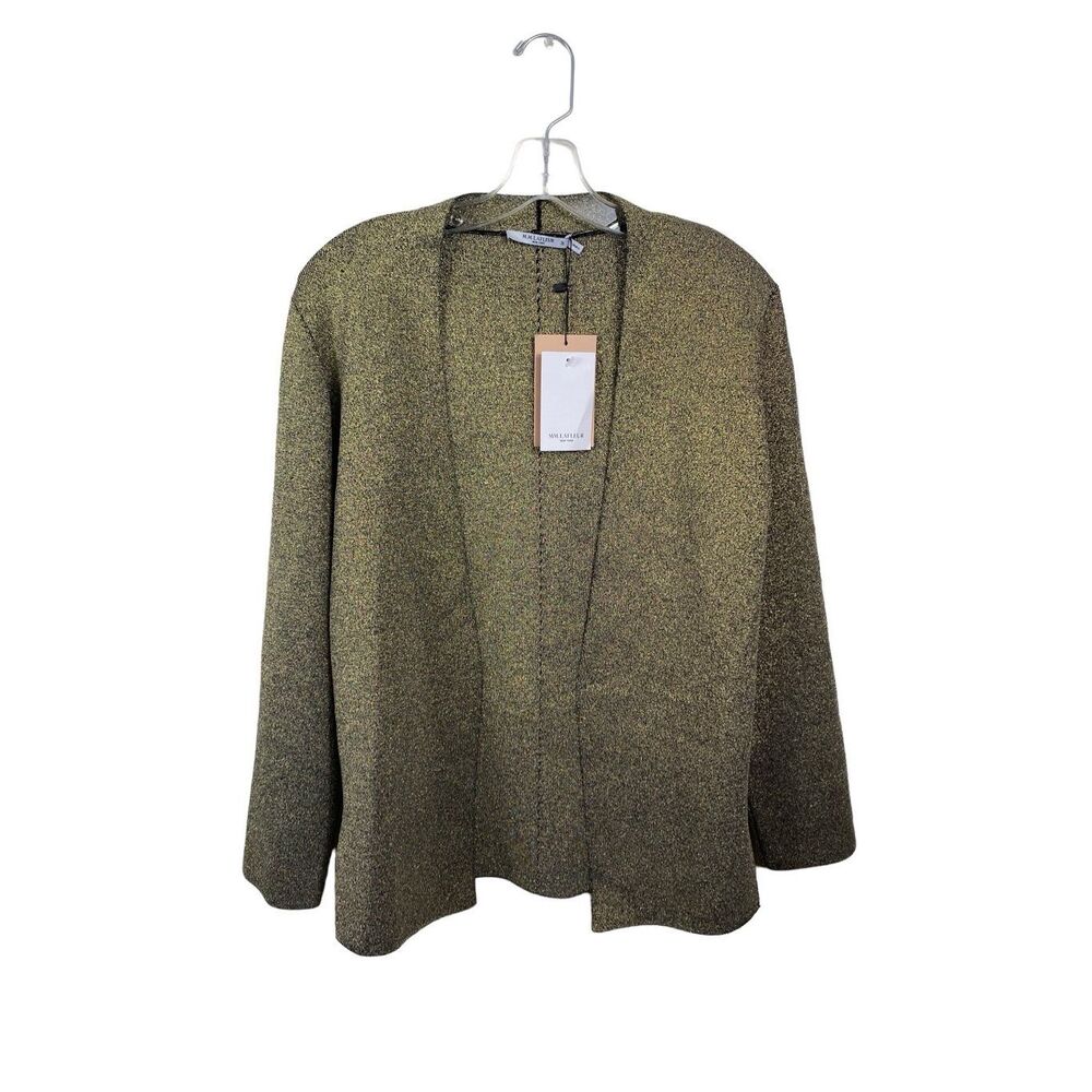 MM Lafleur Olive Open-Front Knit Cardigan